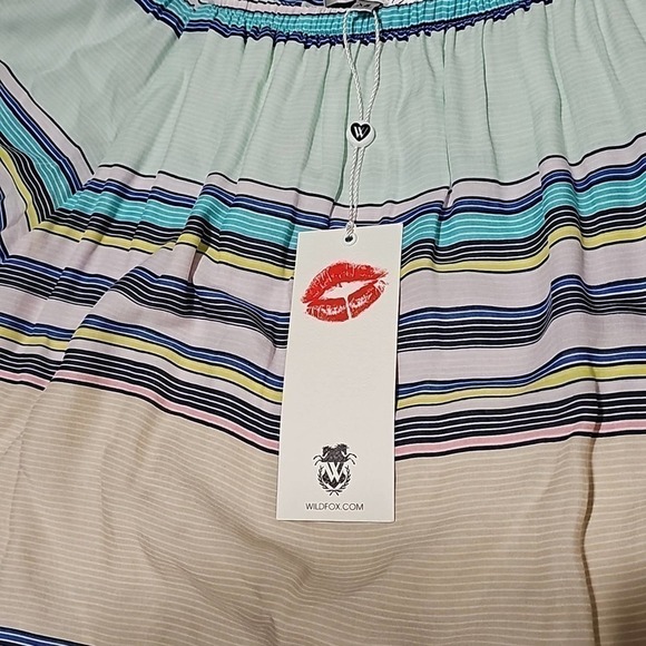 Wildfox Striped‎ Off the Shoulder Top XS NWT - Picture 5 of 7